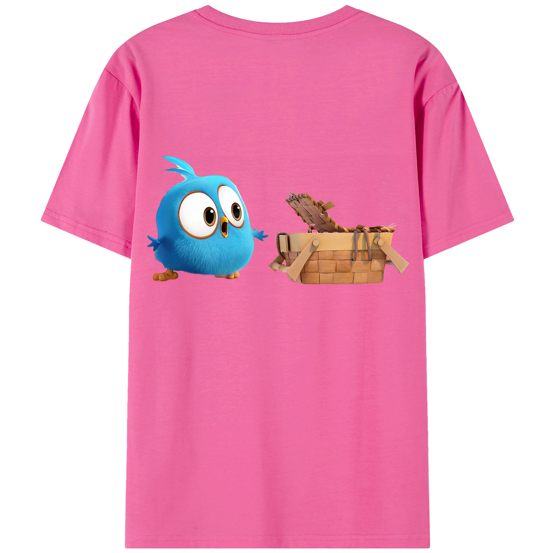 （画像用） Angry Birds アングリーバード レディース半袖Tシャツ(バックプリント)